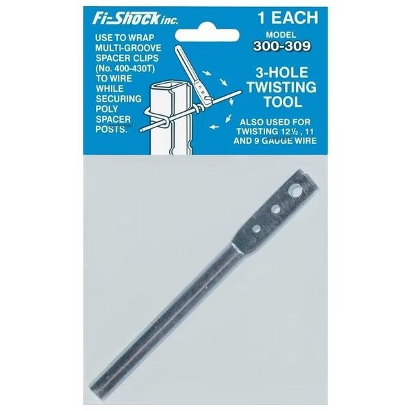 Wire Twisting Tool, 3Hole, HighTensile, For Up to 8 ga Wire, Zareba, Mfr#: HTTT/300-309